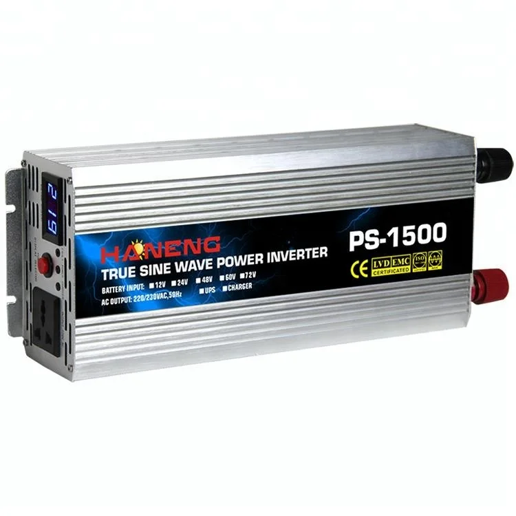 Однофазный чистый синусоидальный 1200 Вт Инвертор 24 В/12 В 6000 инвертор тороидальный