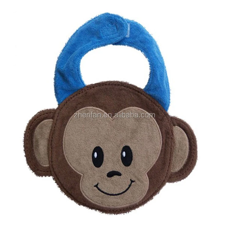 lovely animal design baby cotton bibs