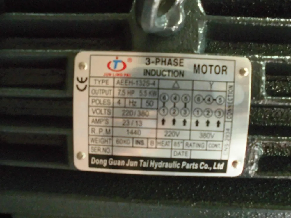 Three Phase AC Motor 380V Hydraulic Vibrating Electric Motor Made in China