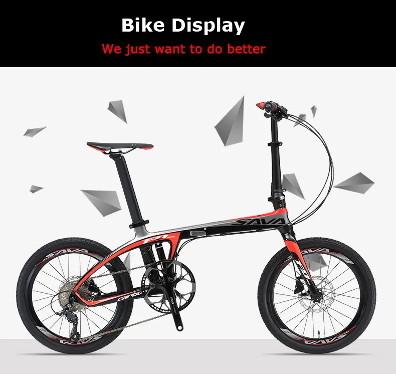 Складной велосипед T800, ультралегкий компактный из углеродного волокна, 20 дюймов, для детских поездок