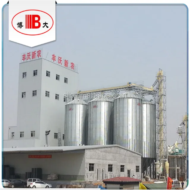 Стальной резервуар для силос с опилками, стальные корзины для силос с деревянными щепами, стальная система хранения силос с дном с резервуаром для деревянных гранул