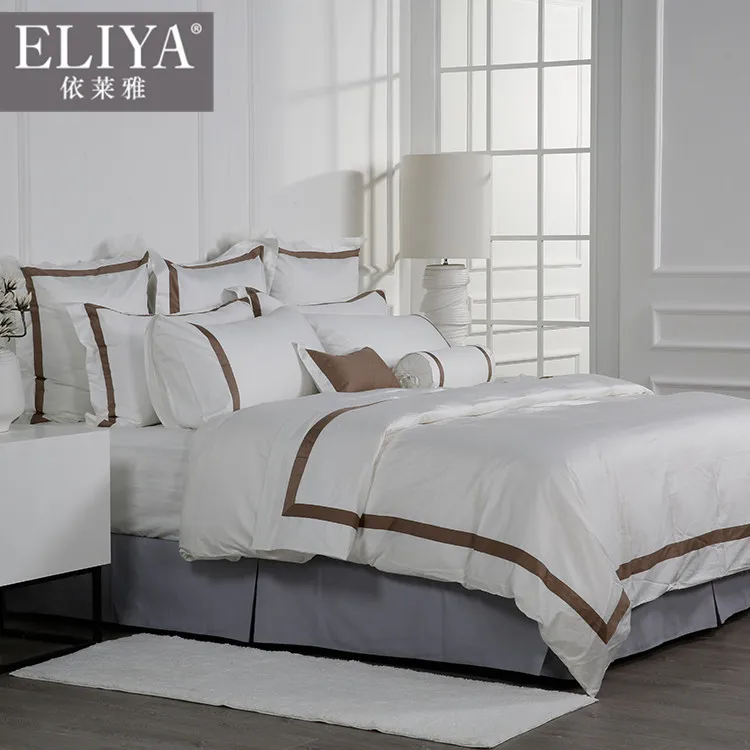 ELIYA hotel products bed sheet,hand embroidery designs for bed sheets