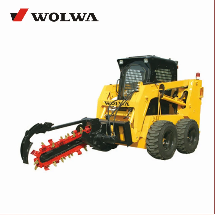 chinese skid steer loader with trencher attachments  on sale