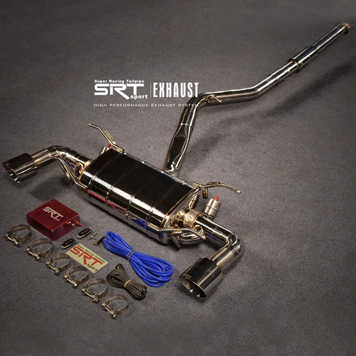 Exhaust system for Subaru downpipe with catalytic cat back with valve control stainless steel material losslee original car