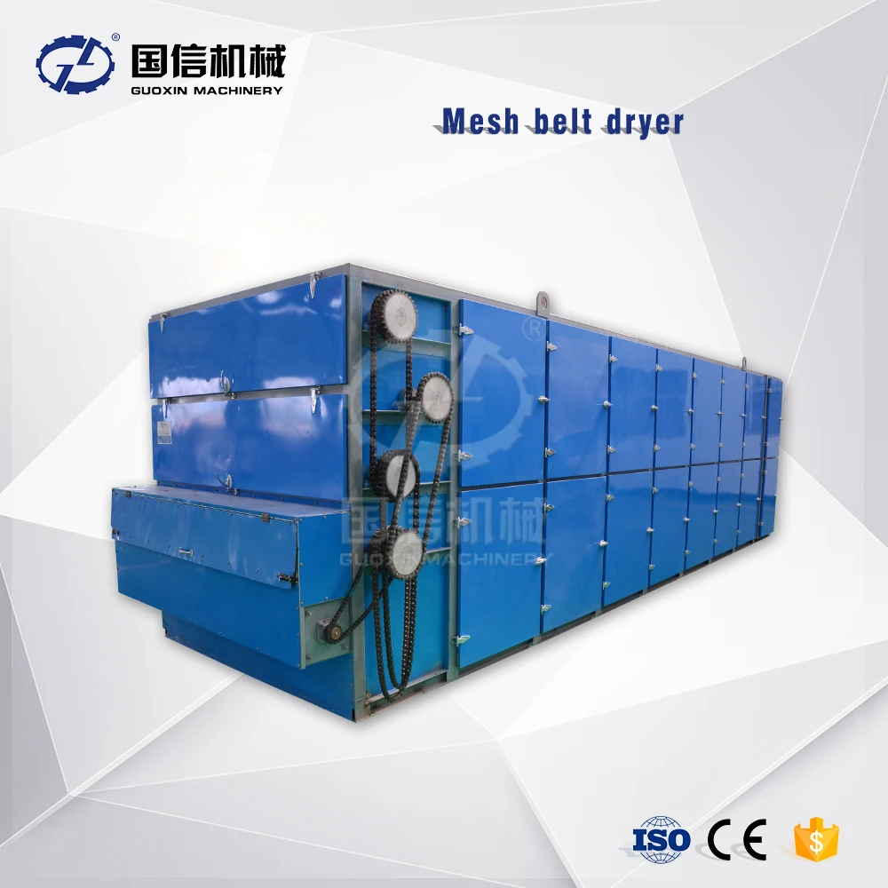 
Hemp hot air drying machine with Industrial stainless steel continuous herbs mesh belt drying machine 