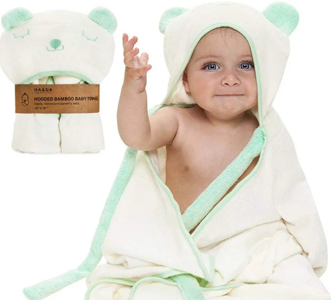 
2019 bamboo soft oem hooded baby towel 
