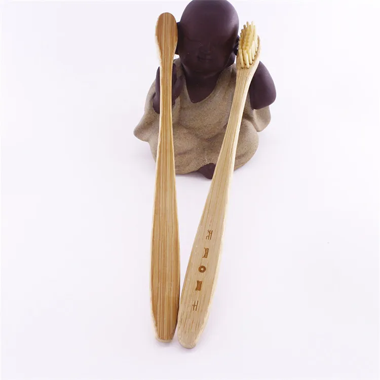Wholesale wood color bamboo toothbrush