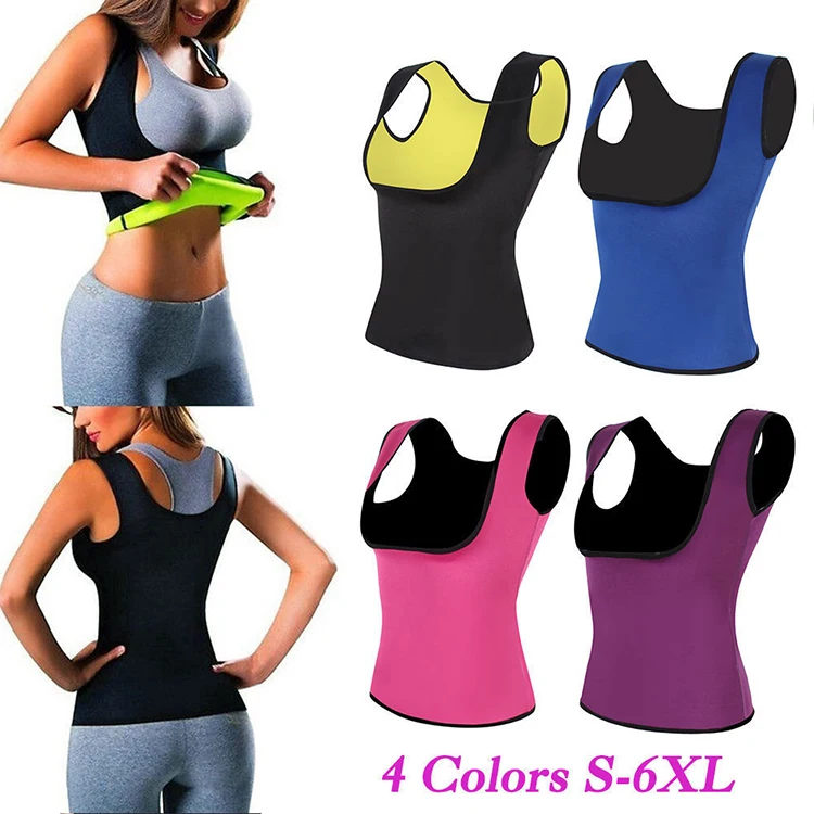 
Custom Logo Service Shaping Abdomen Control Slimming Jogging Neoprene Sauna Sweat Waist Trainer Vest Women Body Shaper 