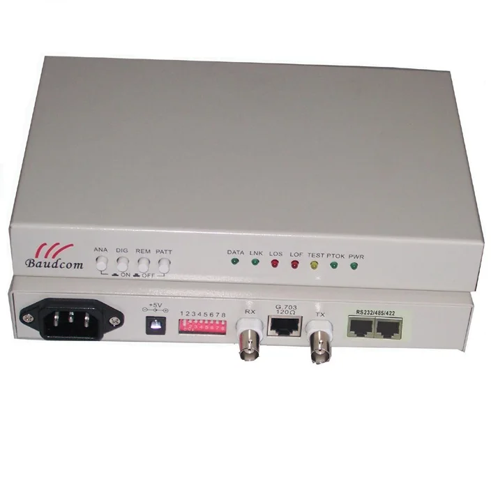 fiber optic G.703 E1 to RS485 converter
