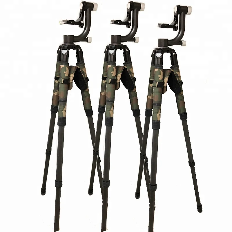 XGH-1 100% Carbon Fiber Professional Gimbal Tripod Head Video Stabilizer For DSLR Camera Tripod Telephoto Lens Telescopic