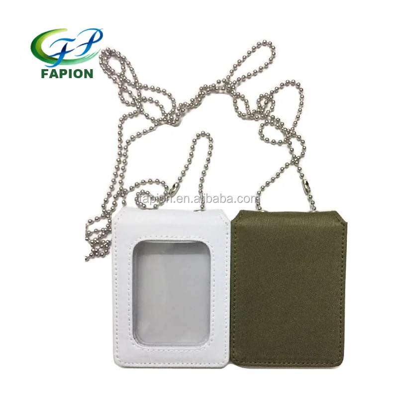 
neck id wallet double badge holder 