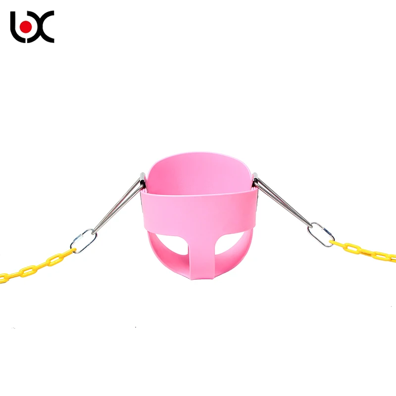 Children Outdoor hanging single flexible full bucket swing Seat
