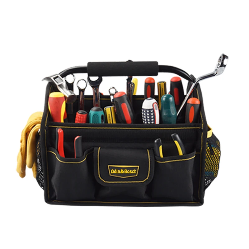 Oem Premium Hard Electricion Heavy Duty Open Tote Car Wash Tool Bag