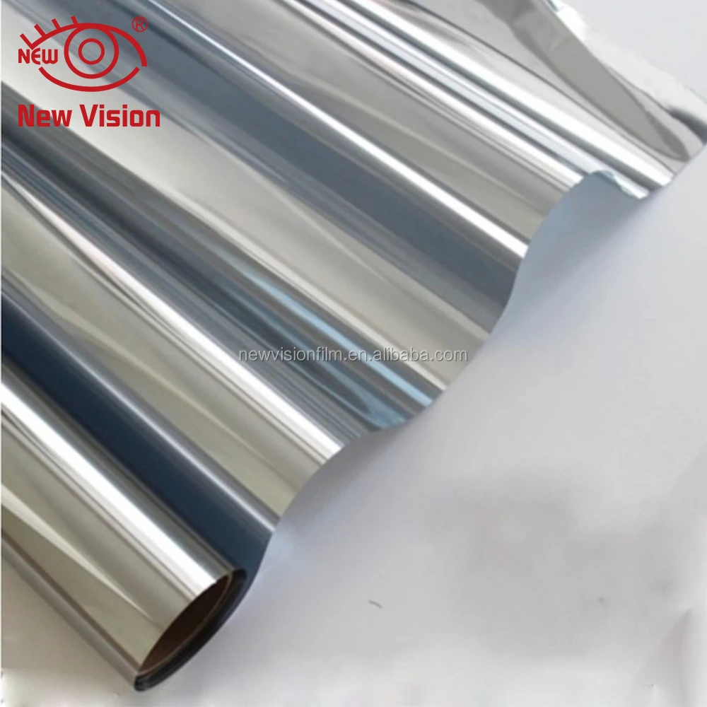 High heat resistant double silver two way mirror reflective construction window film