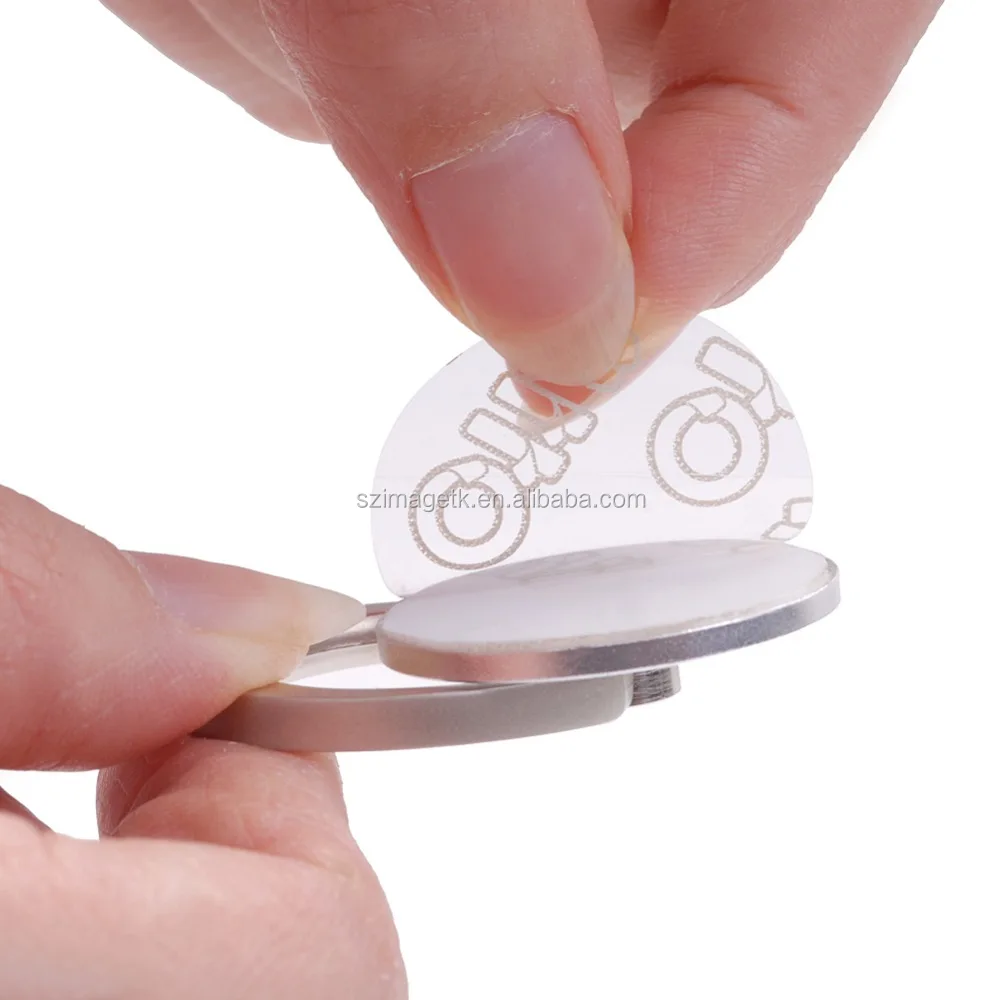 горячий многоразовые клей металл кольцо смарт телефон владельца , вращающийся на захвата пальцами телефон ручка ручка держатель