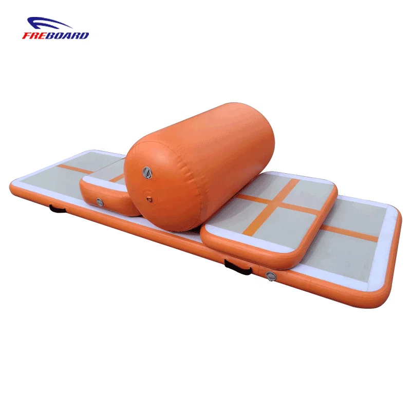 Home Fitness10 Inch Gym Mat Small Air Track for Gymnastic mint green tumble track inflatable air gymnastics mat