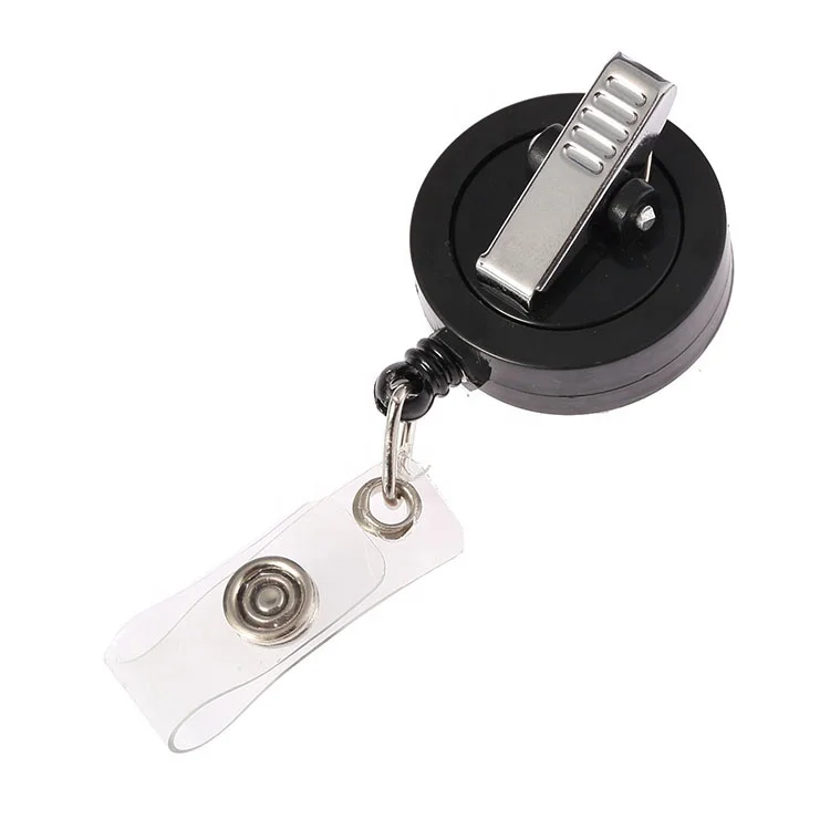 Белая катушка для значков йо-йо с зажимом крокодил