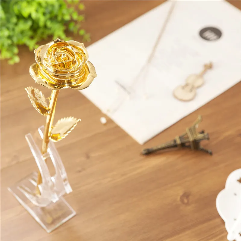 24K Gold Rose Real Dipped Rose