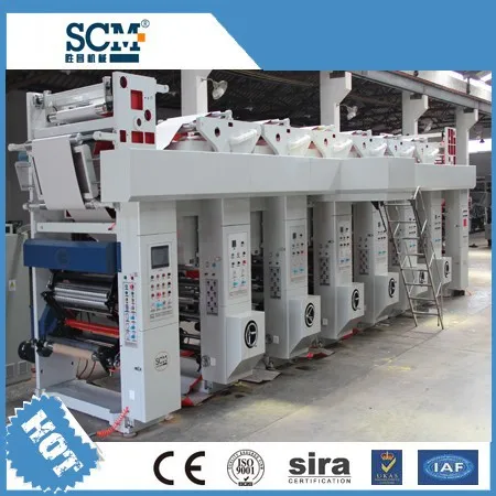 SCM Roto Gravure Printing Machine Price Printing Machines ISO9001 Digital 6 Color SCM Rotogravure Printing Machinery Multicolor