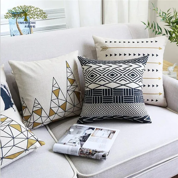 Hot Sale Decorative Linen Cotton Plain Cushion cover