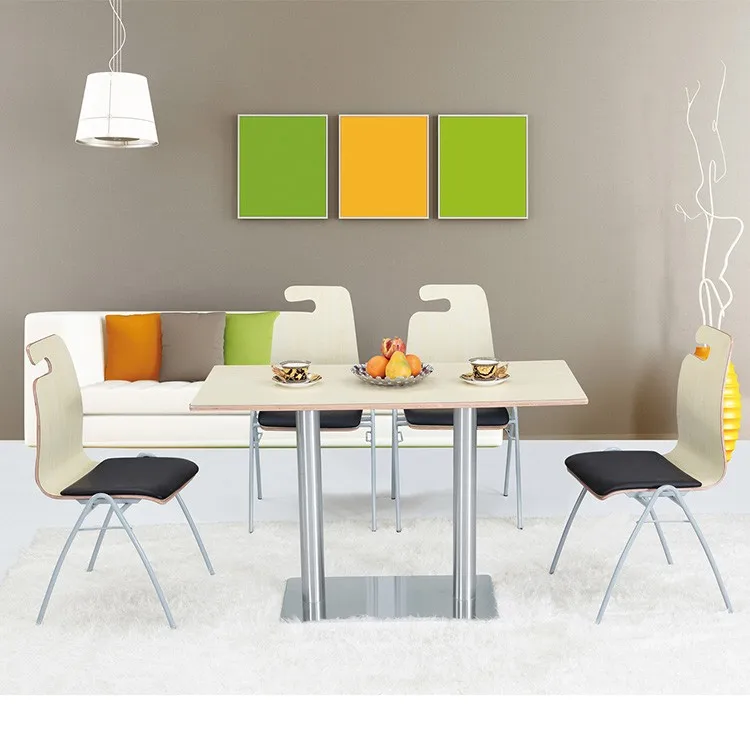 space saving home furniture leather dinning chair with leather cover