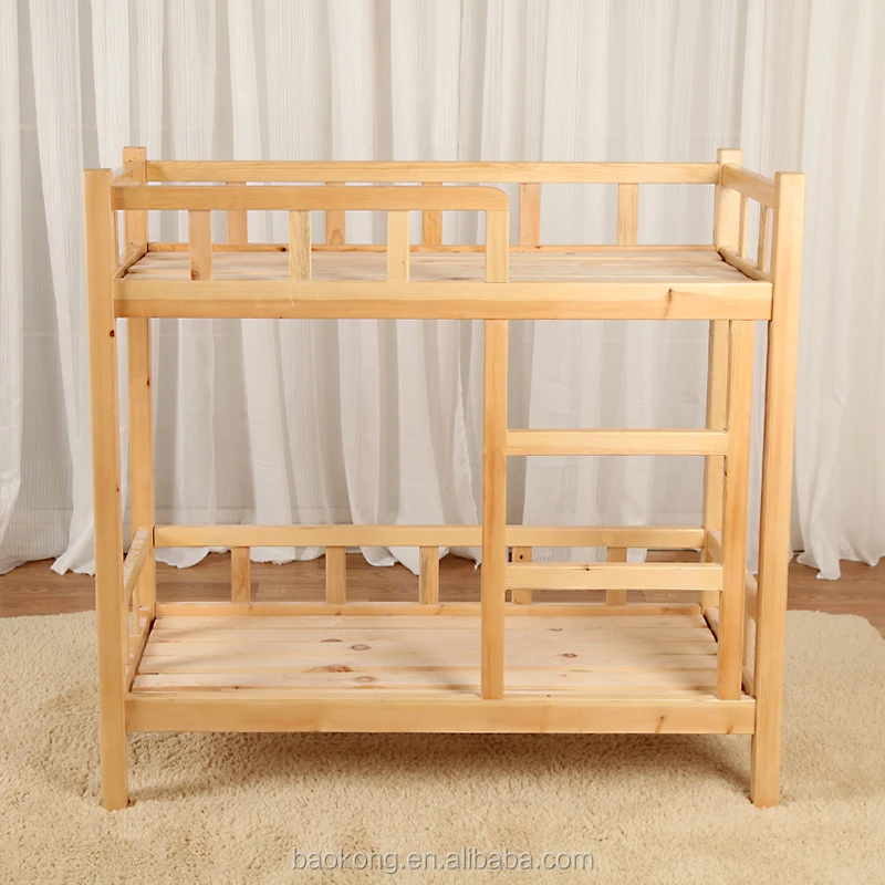 Wholesale Cheap Solid Wood Student Dormitory Bunk Bed