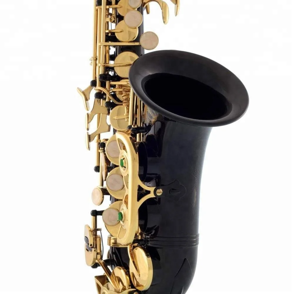 
Accept OEM Dasheng Music DSSC-711BG Black Body And Gold Keys Chinese Curved Saxophone Soprano 