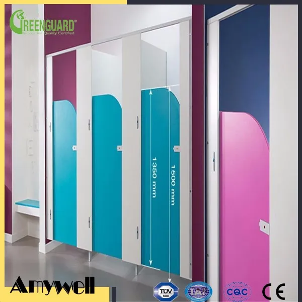 Amywell customized unique design Kindergarten cute kids toilet cubicle
