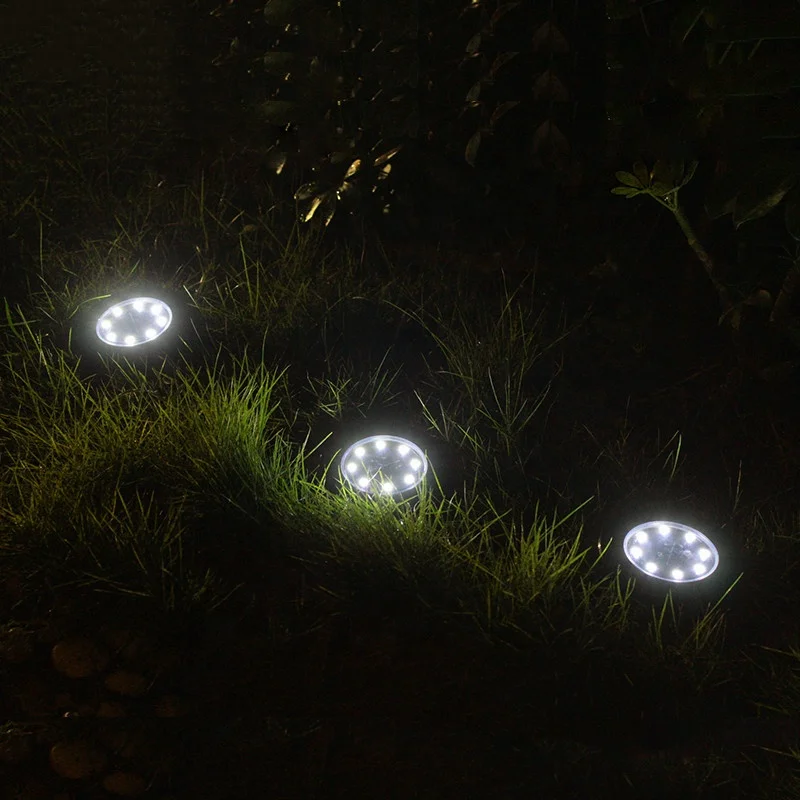 Outdoor waterproof Lawn Buried Solar powered yard powered buried spotlight Solar LED grass underground inground garden light