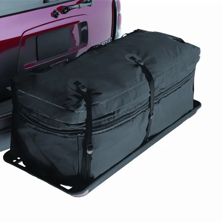 
Car Top Carrier 100% Waterproof Car Roof Bag Universal Luggage Expandable Hitch Tray Carrier 