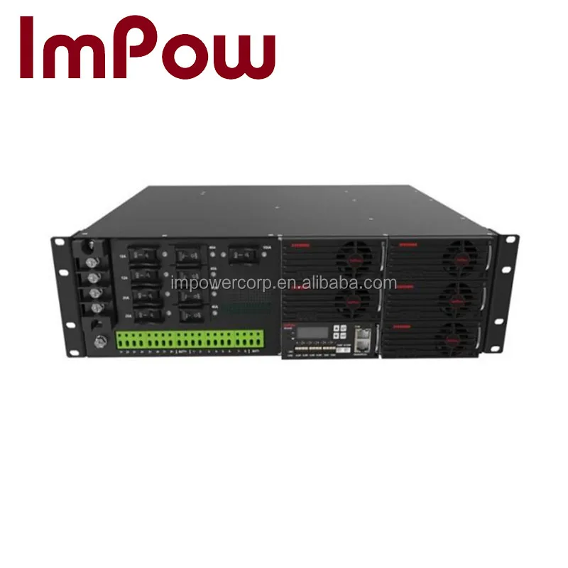  Блок питания Telecom 3U с SNMP контроллером -48 в 2000 Вт Выпрямитель SPD и распределительный блок