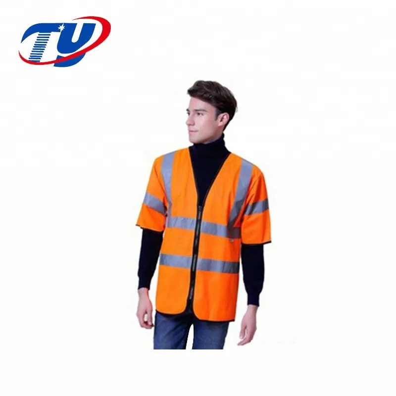 Желтая рубашка с коротким рукавом hi vis