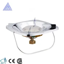 Outdoor Camping Hiking Back Pack Portable Single Burner Mini Gas Stove Grill with iron wire handle