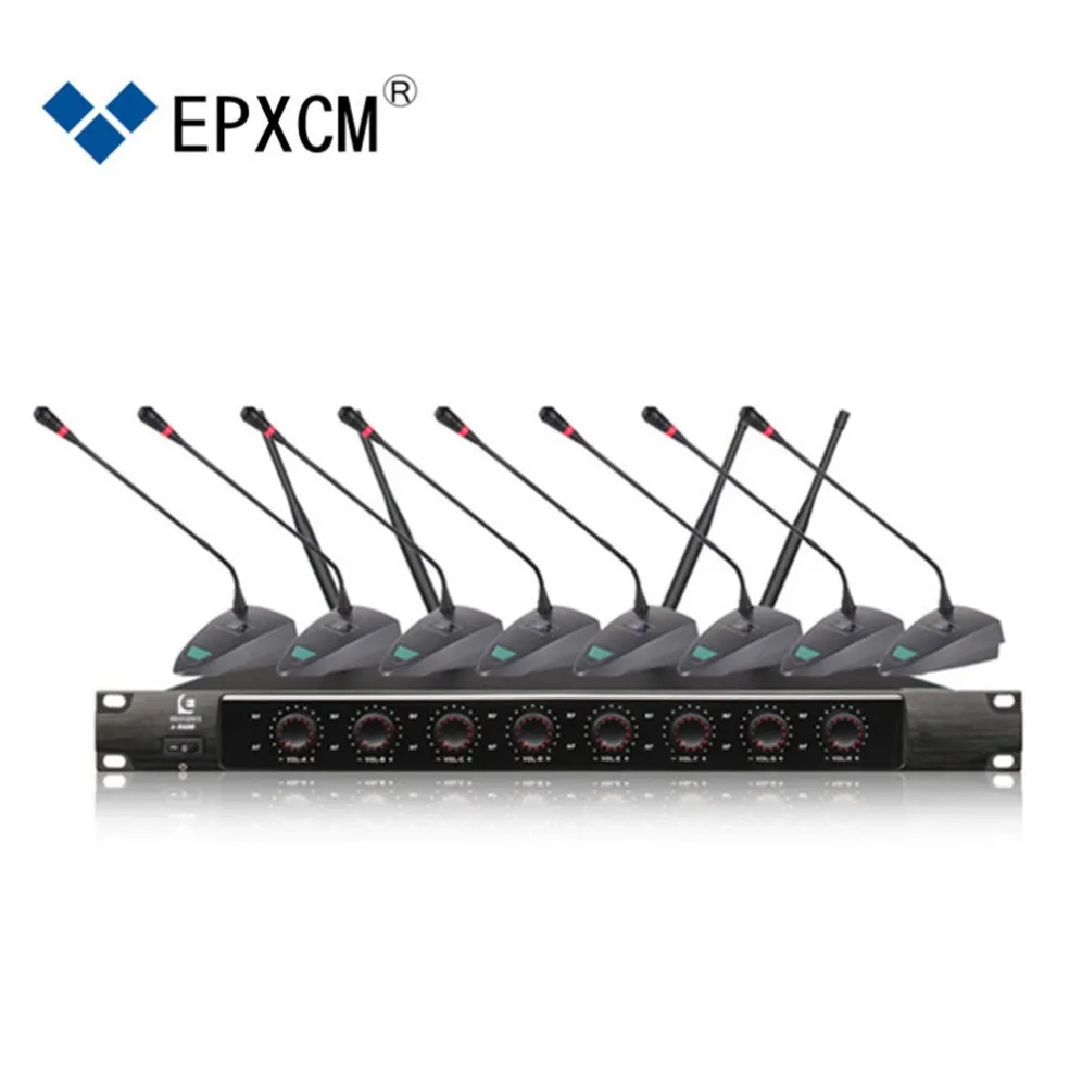EPXCM/X-8600 8 Channel Gooseneck fixed uhf wireless conference table microphone