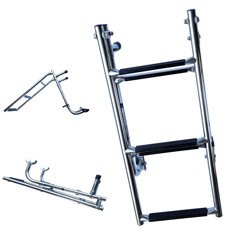 Xiamen Sunshine Marine Hot selling 5 step marine accessories steel folding ladder with best price