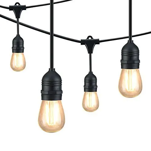 
ILED lighting solar powered ball bulb outdoor waterproof garden patio bistro decoration led string light 