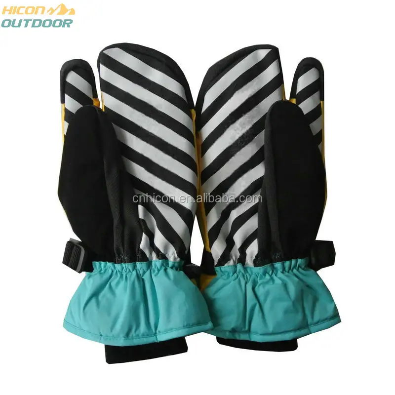 Waterproof snowboard colorful gloves mittens for men and women