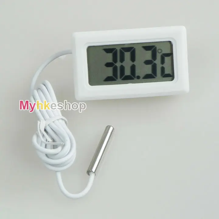 Digital LCD Probe Fridge Freezer Thermometer Thermograph for Refrigerator 110C