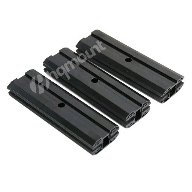 Wholesale high quality Frameless Panel Solar Clamp Black/Silver Color