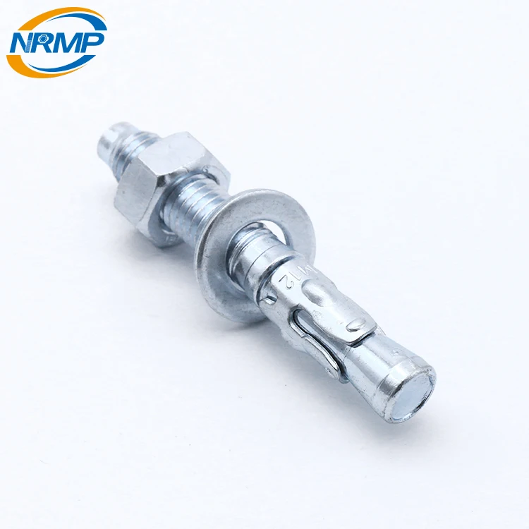 Heavy duty wedge type expansion anchor through bolts