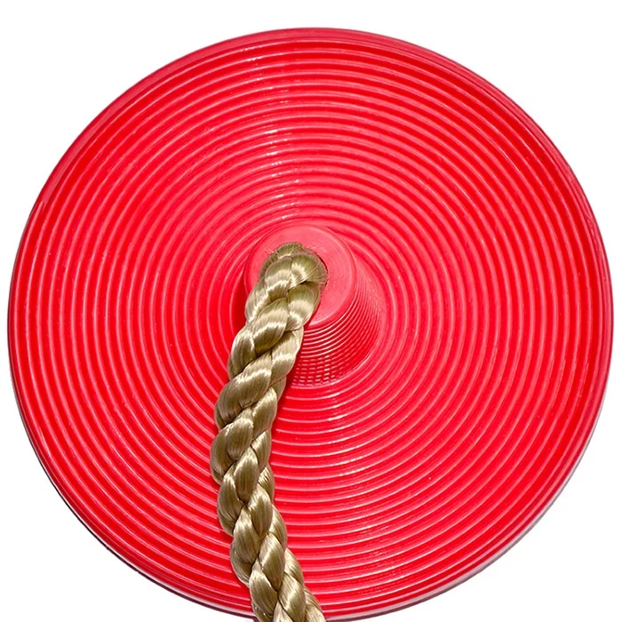 Hot  Sale Tree Swing Disc Plastic Baby Seat With Platforms Outdoor Playground Kids Toys Climbing Pe Rope