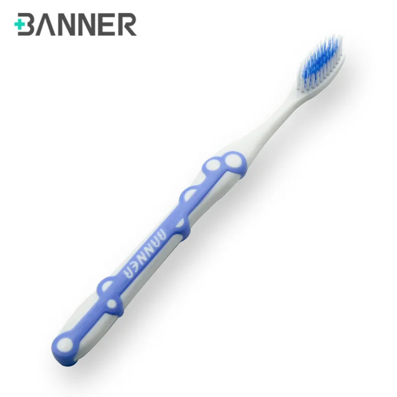 2023 New Design Fashion Gum Massage Tooth Brush Hotel Portable Plastic Handle Toothbrush With Extra Soft Bristles