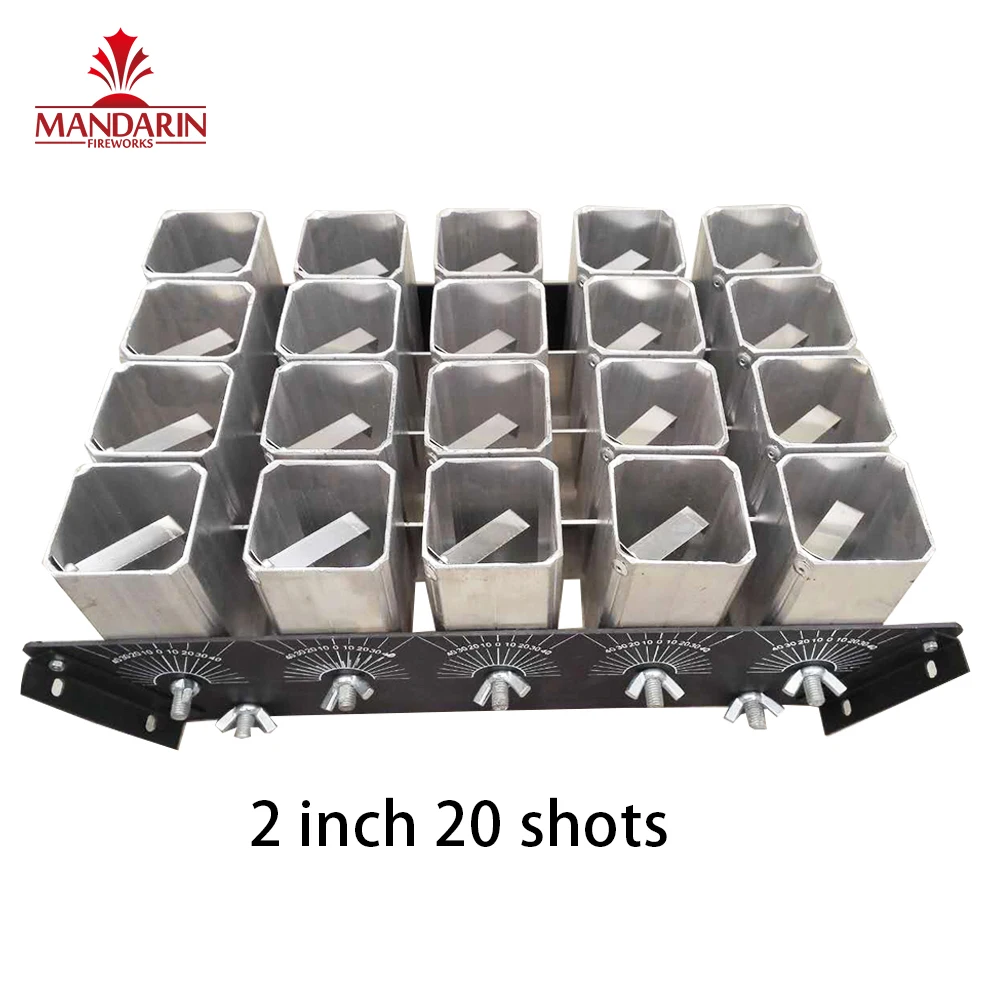 Stock 2 ' inch 32 single shots aluminium metal display fireworks racks