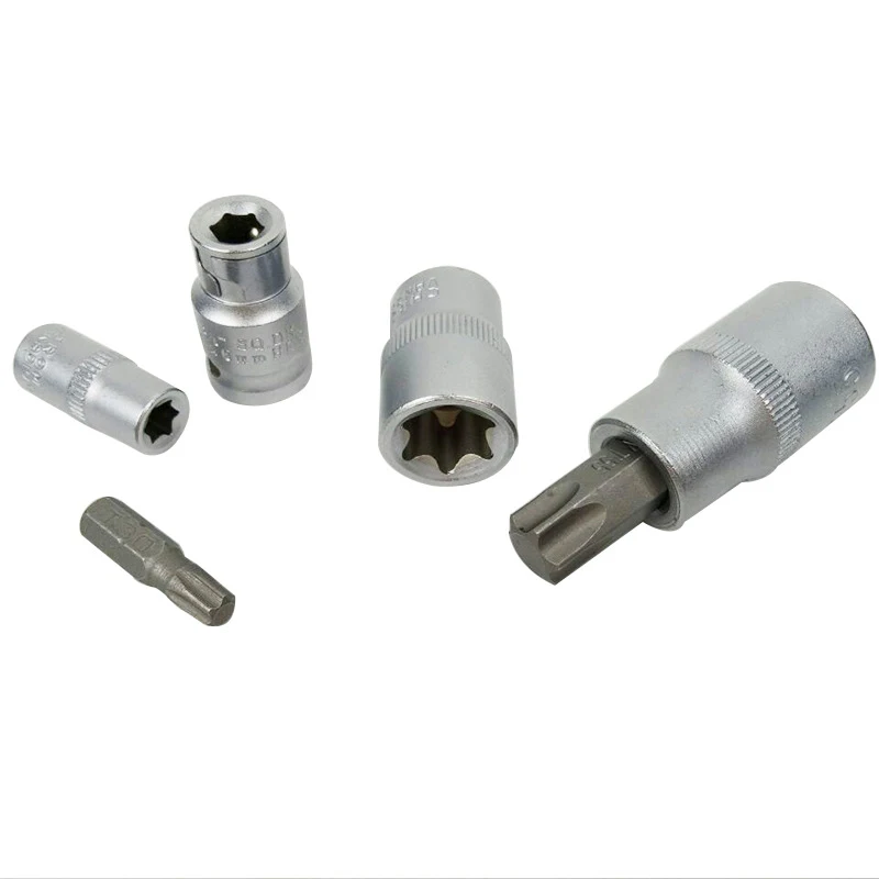 Набор из 30 шт. шестигранных звездообразных насадок с шестигранным хвостовиком, переходник с винтовым отжимом, муфта, инструменты для ремонта автомобиля, защита от вскрытия