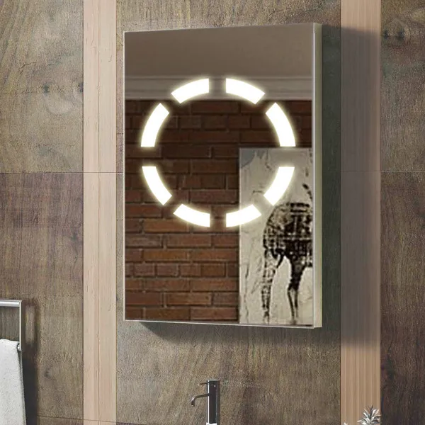 настенный французский стиль назад освещенных бескаркасных большой зеркало с подсветкой