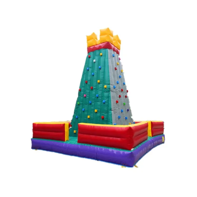 Low price air rock mountain inflatable climbing wall sports games for sale