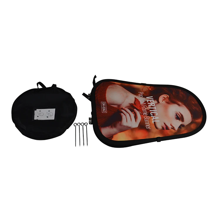 
hot sale rotating display outdoor fold frame a shape board poster stand 