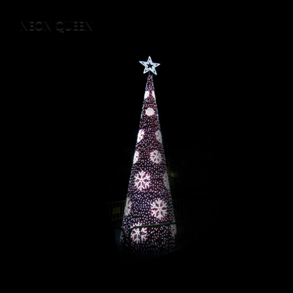 Giant H:6M wholesale outdoor 3d motif holiday led lighting Christmas ball tree