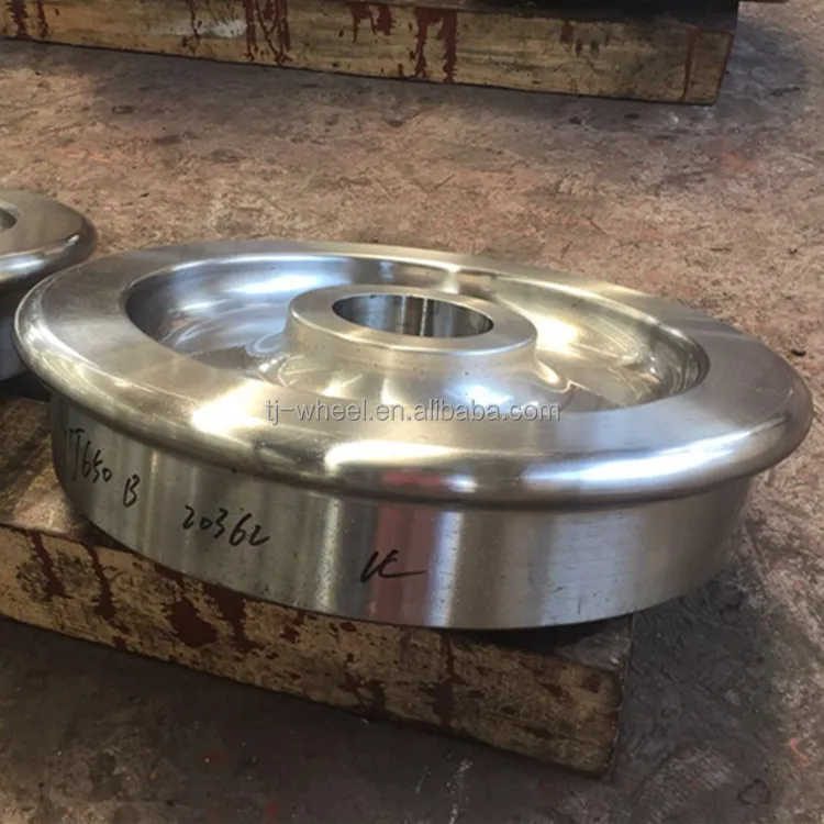 Wheel of rail excavator, rail machine