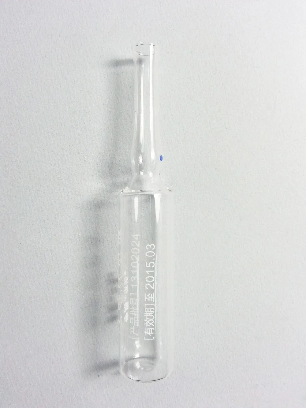 Glass ampules for injection10ml clear blue dot form C glass ampoules for bacteriostatic water